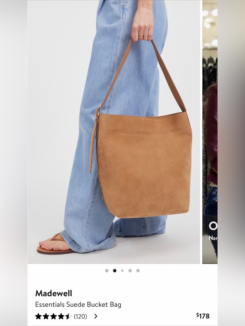 Madewell Essentials Suede Bucket Bag - Picture 8 of 8